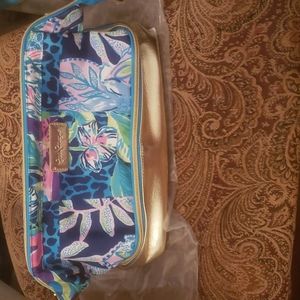 NWT LILLY PULITZER MAKEUP POUCH IN POP UP LILLYS PARTY PATCH